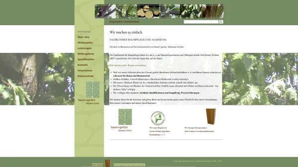 Website Screenshot: Baum und Garten Sebastian Eichler - Bäume - baum+garten Sebastian Eichler Baumpflege - Date: 2023-06-16 10:11:13