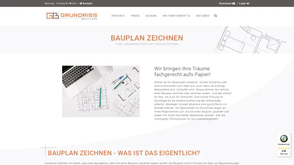 Website Screenshot: Bauplanungs und Sachverständigenbüro Werner Baranski - Bauplan zeichnen - Was ist das eigentlich? - Date: 2023-06-16 10:11:13