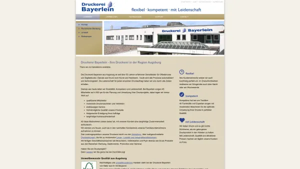 Website Screenshot: Digitaldrucke Bayerlein GmbH -  Wir machen' s  digital - Druckerei Bayerlein Augsburg Druck - Date: 2023-06-16 10:11:13
