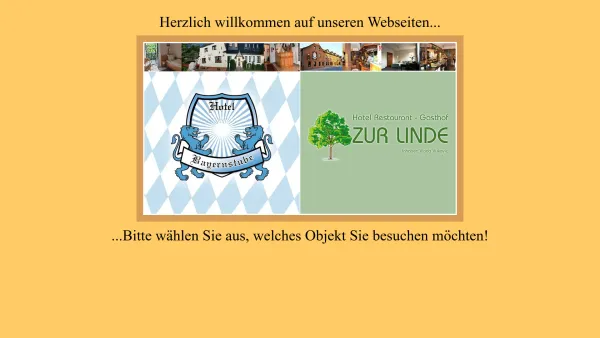 Website Screenshot: Bayernstube Hotel Garni GmbH - Hotel Garni Bayernstube & Hotel Restaurant zur Linde - Herzlich willkommen! - Date: 2023-06-16 10:11:13
