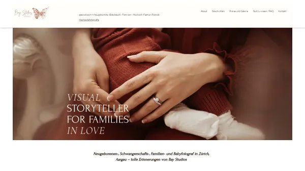 Website Screenshot: Bay Studios - Fotografin in Aarau Babyfotografie Familienfotos Neugeborene Bay Studios Fotografie - Date: 2023-06-16 10:11:13