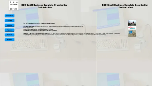 Website Screenshot: BCO GmbH -  Business Complete Organisation - BCO GmbH - Warenwirtschafts- und Kassensysteme für den Textilfacheinzelhandel - Date: 2023-06-16 10:11:13