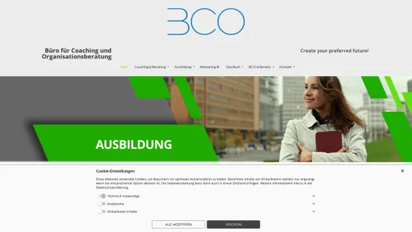 Website Screenshot: BCO Büro für Coaching und Organisationsberatung - Beratung und Coaching für Unternehmen in Frechen-Königsdorf - Start - Date: 2023-06-16 10:11:13