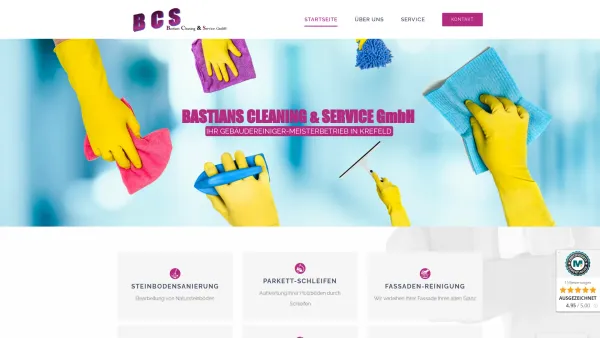 Website Screenshot: BCS GmbH Bastians Cleaning & Service - Bastians Cleaning & Service in Krefeld - Home - Date: 2023-06-16 10:11:13