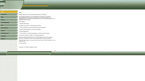 Website Screenshot: BeamVision Horst Bösch EDV Service - Home - Date: 2023-06-16 10:11:16