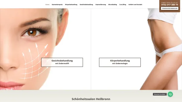 Website Screenshot: Beautysalon Atlantis - Gesichts- und Körperkosmetik Heilbronn › Beautysalon Atlantis - Date: 2023-06-16 10:11:16