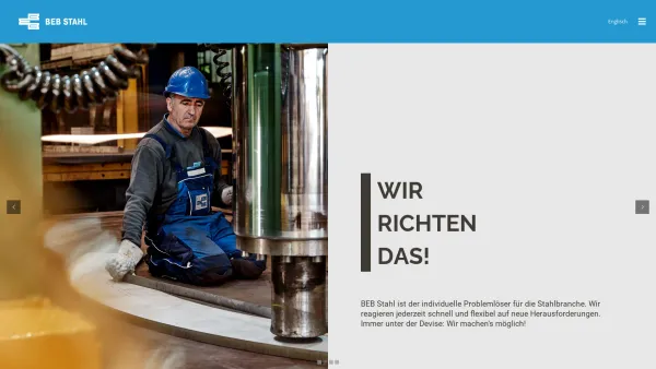 Website Screenshot: BEB Stahlhandel GmbH & Co. KG - Startseite - BEB Stahl - Date: 2023-06-16 10:11:16