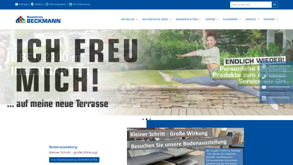 Website Screenshot: Beckmann Baustoffcentrum (GmbH & Co.) KG - Startseite - Beckmann Bauzentrum - Date: 2023-06-16 10:11:16