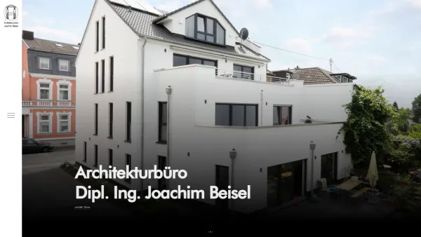 Website Screenshot: Dipl.-Ing. Joachim Beisel Architekt -  Hotelbau · Gewerbebau · Wohnbau · Neubau · Umbau Von der Planung bis zur Baubetreuung - Architekturbüro Joachim Beisel - Date: 2023-06-16 10:11:16