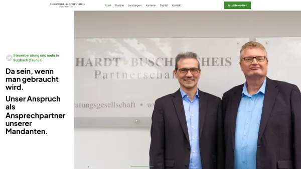 Website Screenshot: MORHARDT · BUSCHE · THEIS Partnerschaft -  Steuerberatungsgesellschaft - Steuerberatung und mehr in Sulzbach (Taunus) - Morhardt • Busche • Theis Partnerschaft Steuerberatungsgesellschaft - Date: 2023-06-16 10:11:16