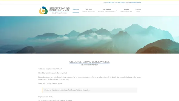 Website Screenshot: Berenwinkel Floristik -  Wir betören Sie mit  Farben und Düften - Steuerberatung Berenwinkel - Date: 2023-06-16 10:11:16