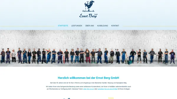 Website Screenshot: Ernst Berg GmbH -  Sanitär - Heizung - Spenglerei -  Kundendienst - Ernst Berg GmbH Worms - Heizung und Sanitär - Date: 2023-06-16 10:11:16