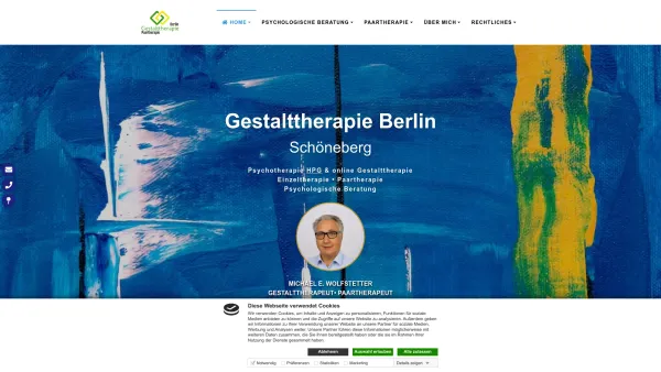Website Screenshot: Praxis für Psychotherapie Berlin - Gestalttherapie Berlin | Psychologische Beratung | Gestalttherapeut - Date: 2023-06-20 10:41:51