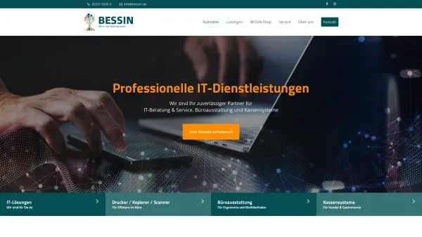 Website Screenshot: Bessin GmbH Büro- und Datensysteme - IT Systemhaus - BESSIN GmbH Wolfenbüttel - Date: 2023-06-16 10:11:19