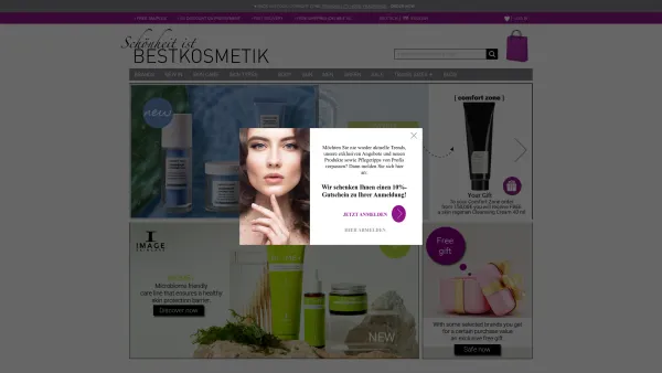 Website Screenshot: Bestkosmetik - BESTKOSMETIK | Cosmetic Onlineshop - Date: 2023-06-20 10:41:51