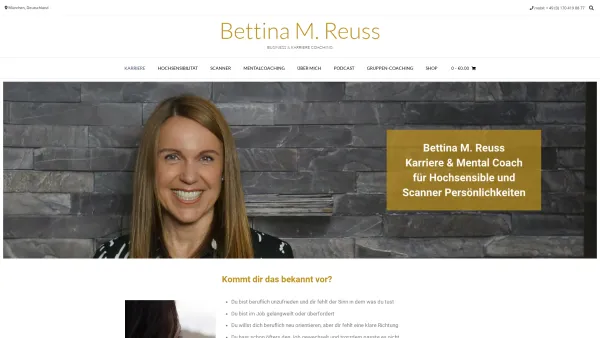 Website Screenshot: BMR Consulting - Bettina M. Reuss – Business & Karriere Coaching - Date: 2023-06-16 10:11:20