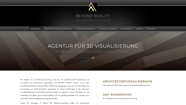 Website Screenshot: beyond REALITY Architekturvisualisierungen - 3D Visualisierung für Immobilien - 3D Agentur in Düsseldorf - Date: 2023-06-16 10:11:20
