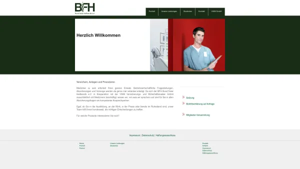 Website Screenshot: BFH Bund Freier Heilberufe e.V. -  Gemeinsam sind wir stark! - BFH Bund freier Heilberufe e.V. - Date: 2023-06-16 10:11:20