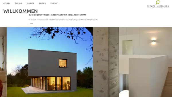 Website Screenshot: BUCHER | HÜTTINGER 
ARCHITEKTUR INNEN ARCHITEKTUR - Architekt Innenarchitekt - Nürnberg Fürth Erlangen Bamberg Forchheim Bayreuth - Date: 2023-06-16 10:11:20