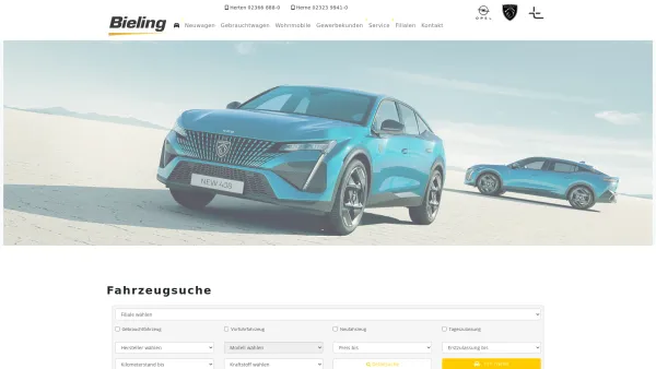 Website Screenshot: Bieling Automobil GmbH -  Ihr Partner für Opel,  Chevrolet und Saab Automobile. - Autohaus Bieling: Bieling - Date: 2023-06-16 10:11:20