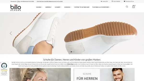 Website Screenshot: Billo Schuhe - Schuhe günstig online kaufen | Billo Schuhe Online Shop - Date: 2023-06-16 10:11:20