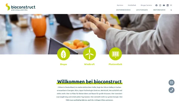Website Screenshot: BioConstruct - Willkommen bei bioconstruct – Ihrem Partner für erneuerbare Energien. - Date: 2023-06-16 10:11:20