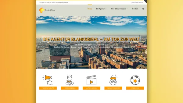 Website Screenshot: Blank&Biehl Promotion und Hostessenagentur GmbH - ✅ Blank&Biehl ⇒ Die Promotion-Agentur aus Hamburg - Date: 2023-06-16 10:11:23
