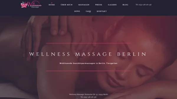 Website Screenshot: Wellness Massage - Massage Berlin - Entspannung von den Füßen bis zu den Ohren - Date: 2023-06-20 10:41:51