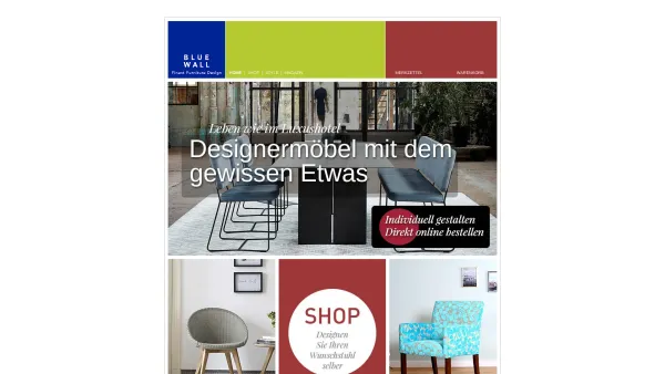 Website Screenshot: Blue Wall Design - Blue Wall Design - Inneneinrichtung! Ihr Designermöbel-Shop! - Date: 2023-06-20 10:41:51