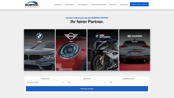Website Screenshot: Autohaus Minke GmbH -  BMW + MINI Vertragshändler - Bobrink Gruppe - Ihr fairer Partner. - Date: 2023-06-16 10:11:23