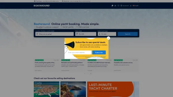 Website Screenshot: Boataround.com - Boat Rental & Yacht Charter at the Best Prices | Boataround - Date: 2023-06-20 10:41:51