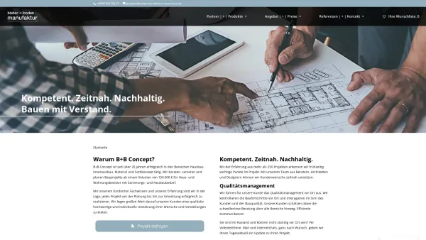 Website Screenshot: Bäder & Bodenmanufaktur München - Neue Startseite - bäder |+| boden manufaktur - Date: 2023-06-16 10:11:23