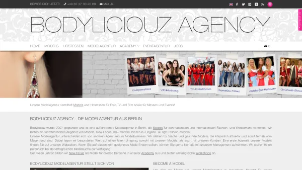 Website Screenshot: Bodyliciouz Agency - Bodyliciouz Agency - Modelagentur Berlin - Model Agency - Date: 2023-06-20 10:41:51