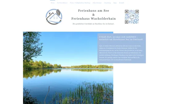 Website Screenshot: Ferienhausvermietung Benno Boitmann - Emsland - Ferienhäuser am Haselünner See - Date: 2023-06-16 10:11:23