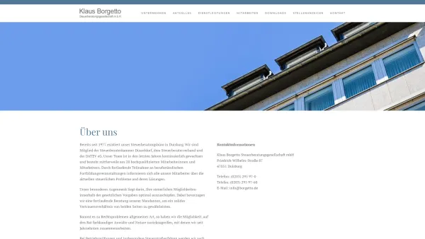 Website Screenshot: A. Klaus Borgetto Steuerberater -  Steuerberatung, Fahndung und Verteidigung! - Klaus Borgetto – Steuerberatungsgesellschaft mbH - Date: 2023-06-16 10:11:26