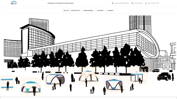 Website Screenshot: Box-Up - Box-Up aufblasbare Zelte | Messe & Eventzelte zum aufblasen box-up.de - Date: 2023-06-16 10:11:26