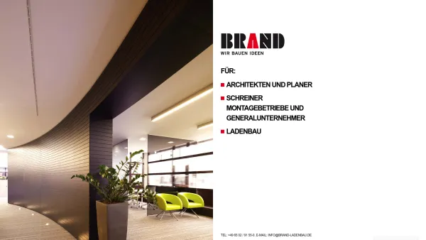 Website Screenshot: Brand Ladenbau GmbH - Startseite | BRAND Ideenbau - Date: 2023-06-16 10:11:26