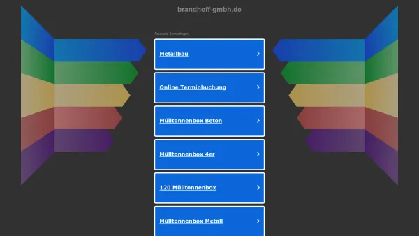 Website Screenshot: Heinrich Brandhoff GmbH - brandhoff-gmbh.de - Diese Website steht zum Verkauf! - Informationen zum Thema brandhoff gmbh. - Date: 2023-06-16 10:11:26