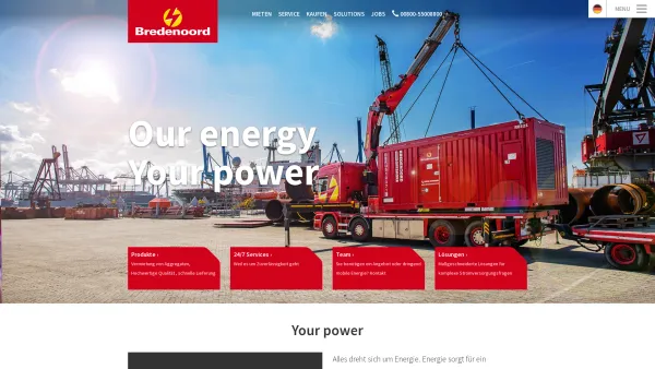 Website Screenshot: Bredenoord GmbH Hamburg - Bredenoord | Our energy, your power - Date: 2023-06-20 10:41:51