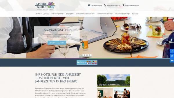 Website Screenshot: 4-Jahreszeiten Rheinhotel - Ihr Hotel am Rhein – Rheinhotel Vier Jahreszeiten - Date: 2023-06-16 10:11:26