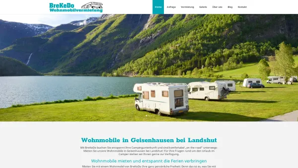 Website Screenshot: BreKeDo Wohnmobilvermietung - BreKeDo Wohnmobilvermietung -und Verkauf bei Landshut - Date: 2023-06-16 10:11:26