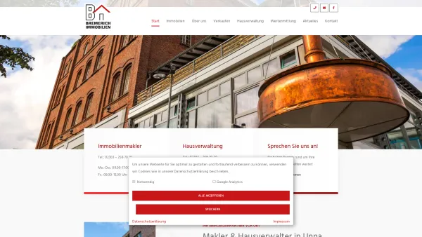 Website Screenshot: Immobilien Bremerich RDM - Immobilienmakler Unna – Haus kaufen, verkaufen – G. Bremerich GmbH - Date: 2023-06-16 10:11:26