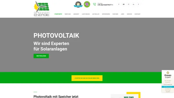 Website Screenshot: Brenner Energie GmbH - Photovoltaikanlagen | Erneuerbare Energien - 021025793771 - Date: 2023-06-20 10:41:51