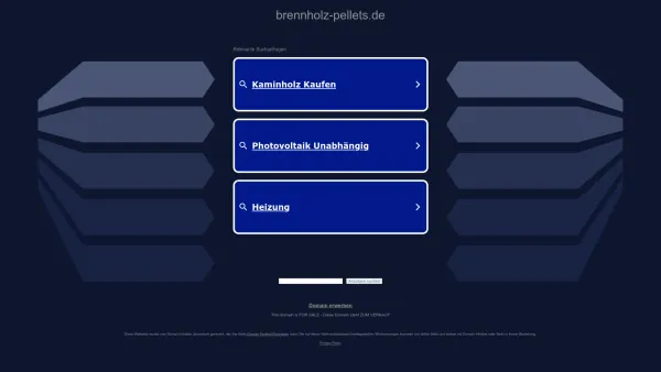Website Screenshot: Brennholz-Pellets - brennholz-pellets.de - Diese Website steht zum Verkauf! - Informationen zum Thema brennholz pellets. - Date: 2023-06-16 10:11:26