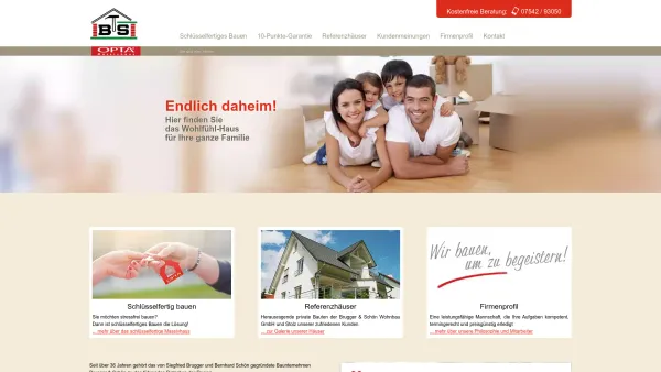 Website Screenshot: Brugger & Schön Wohnbau GmbH -  Wir bauen um zu begeistern! - Home : B&S - Date: 2023-06-16 10:11:26