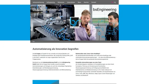 Website Screenshot: BSAutomatisierung GmbH -  Anlagenplanung,  Schaltschrankbau, Service und Inbetriebnahme - Home | bsAutomatisierung - Date: 2023-06-16 10:11:29
