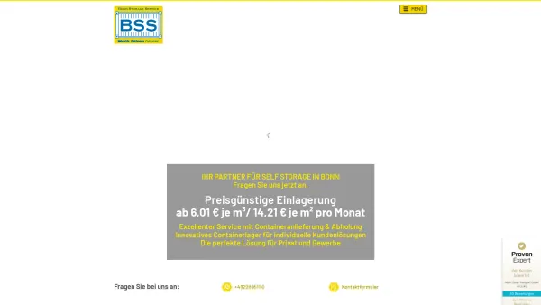 Website Screenshot: Bonn Storage Service - Self Storage | Einlagerung | Lagerhaus ► Storage Service - Date: 2023-06-20 10:41:53