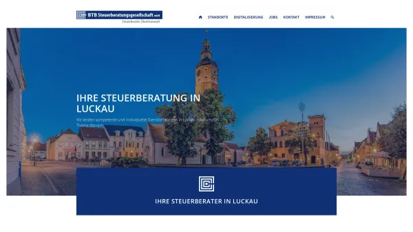 Website Screenshot: BTB Steuerberatungsgesellschaft mbH Luckau - Steuerberater Luckau | BTB Steuerberatungsgesellschaft mbH - Date: 2023-06-20 10:41:53