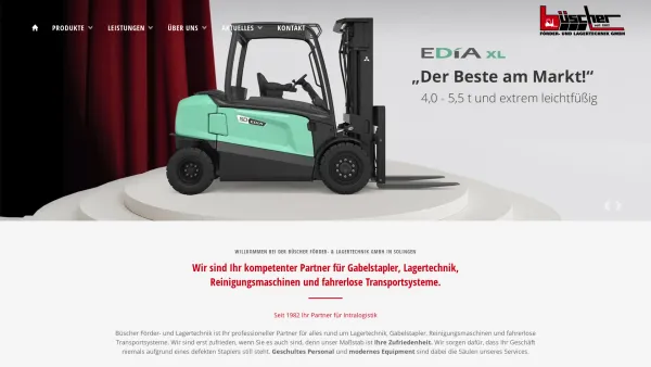 Website Screenshot: Büscher Förder- und Lagertechnik GmbH -  Gabelstapler - Verkauf · Service · Vermietung - Mitsubishi - Büscher Förder- und Lagertechnik | Büscher Förder- & Lagertechnik - Date: 2023-06-16 10:11:29