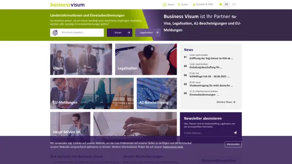 Website Screenshot: Schmidt & Kalis Visa- und Konsularservice GmbH -  business-visum - Business-Visum | Business-Visum GmbH - Date: 2023-06-16 10:11:29
